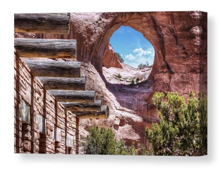 【洋書】Alianza: The MAC & Retna / ウォールアート Window Rock Arizona Print, Navajo Nation Landscape, Southwest Art