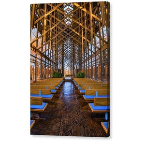 Thorncrown Chapel, Architectural Print, Ozark Mountains, Eureka Springs, Northwest Arkansas, Wedding Decor, Beautiful Chapels