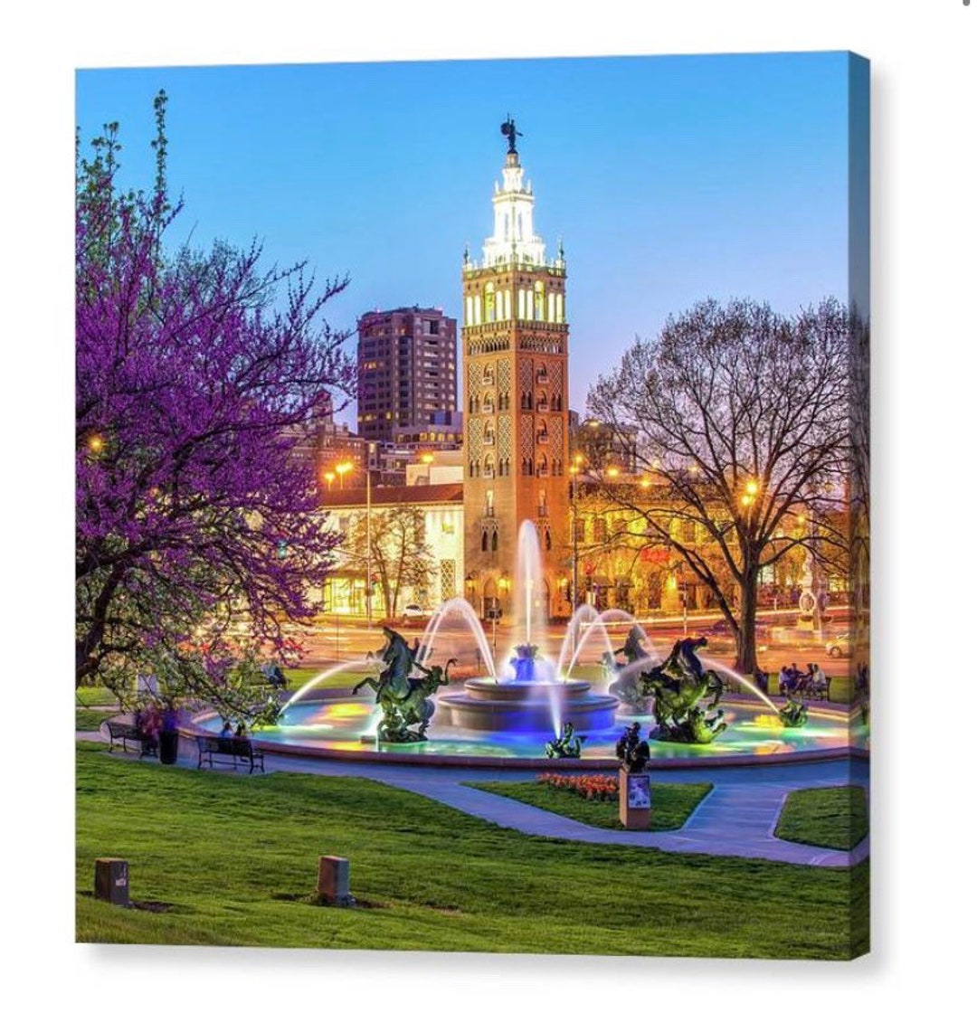 Kansas City Plaza, J.C. Nichols Memorial Fountain, Missouri Wall Art