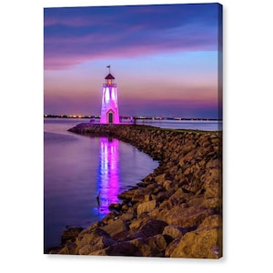 Lake Hefner Lighthouse Print: Oklahoma City Nautical Wall Art