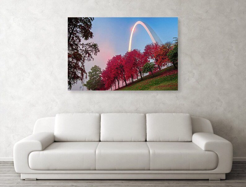 Saint Louis Arch Autumn Wall Art St Louis Arch Print Fall Etsy