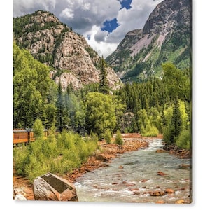 Durango Silverton Train Print: San Juan Mountains Colorado Landscape