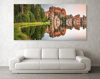 Sylvan Lake Print: Black Hills Mountain Reflection, South Dakota Landscape