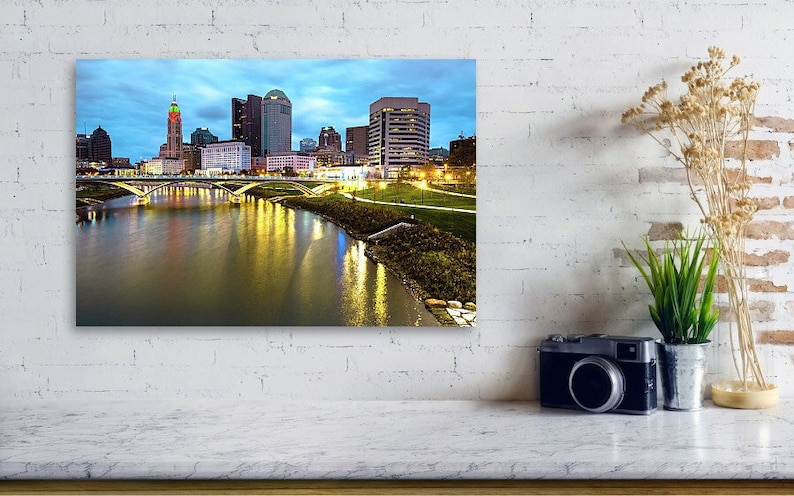 Columbus Ohio Skyline, Downtown Columbus, Ohio Photography, Scioto River, Cityscape, Urban, Gregory Ballos Fine Art image 4