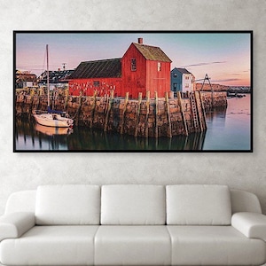 Motif #1 Panorama Art Print: Rockport, Massachusetts Fishing Shack
