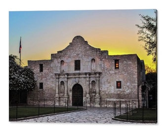Alamo Sunrise Art Print: San Antonio Texas Wall Decor