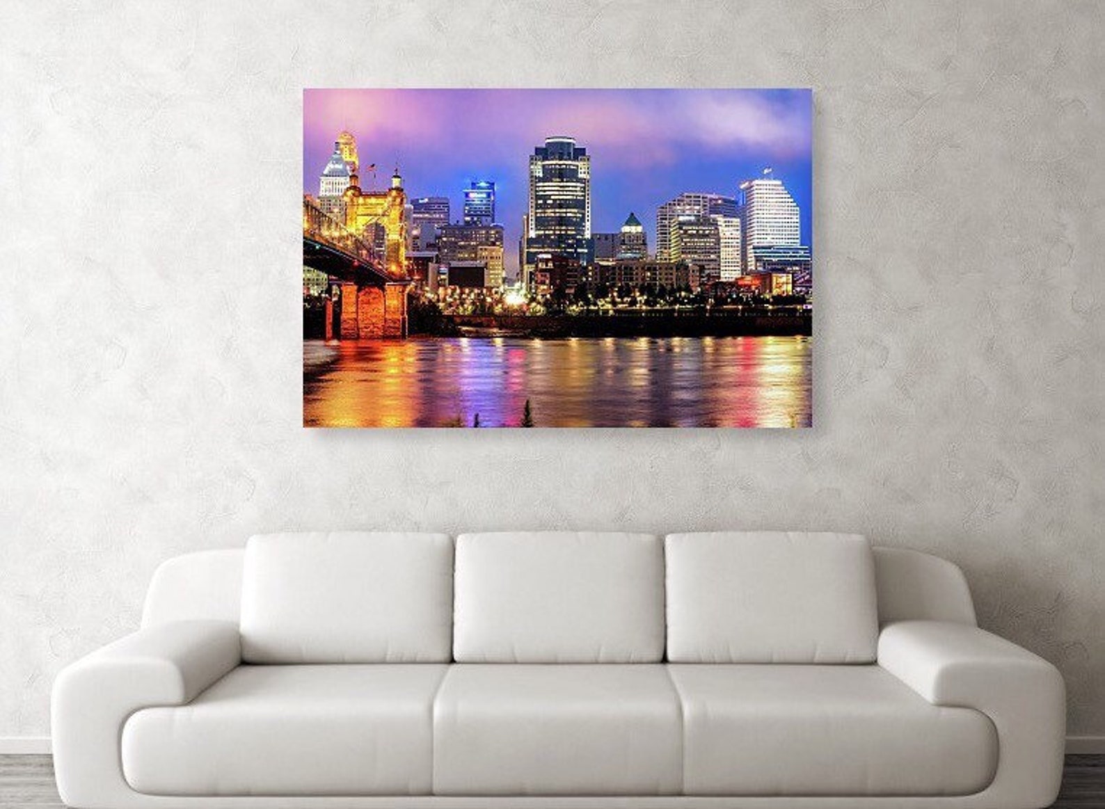 Cincinnati Skyline Print Ohio Wall Art City Architecture - Etsy