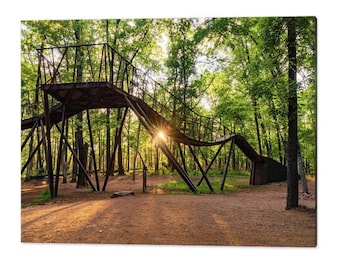 Coler Mountain Bike Preserve Print: Bentonville Sunset Landscape