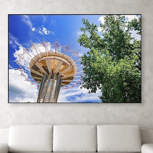 Tulsa Oklahoma Prayer Tower, University Architectural Home Decor, Tulsa Cityscape Landmark, Christian Art