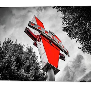 Atlanta Varsity Sign Print: Selective Color, Georgia Landmark