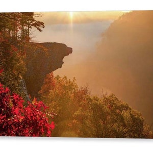 Hawksbill Crag, Whitaker Point, Autumn Landscape, Arkansas Ozark Mountains, Ozark National Forest, Fall Decor, Sunrise, Nature Prints,