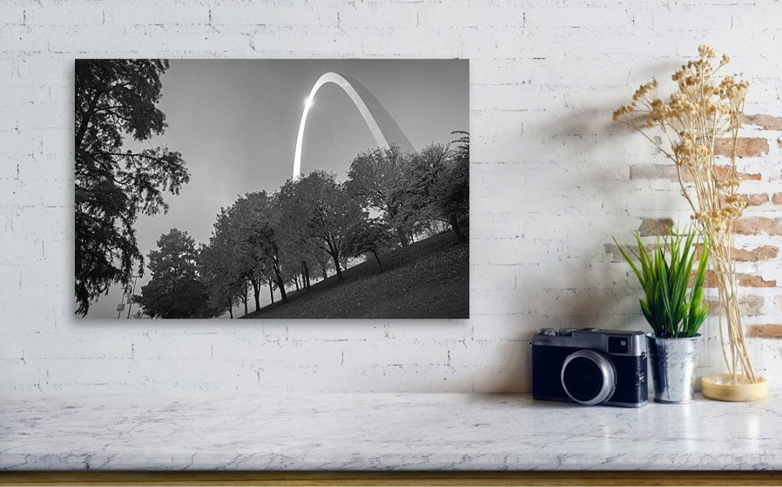 Saint Louis Arch Print Saint Louis Wall Art St Louis BW Etsy España
