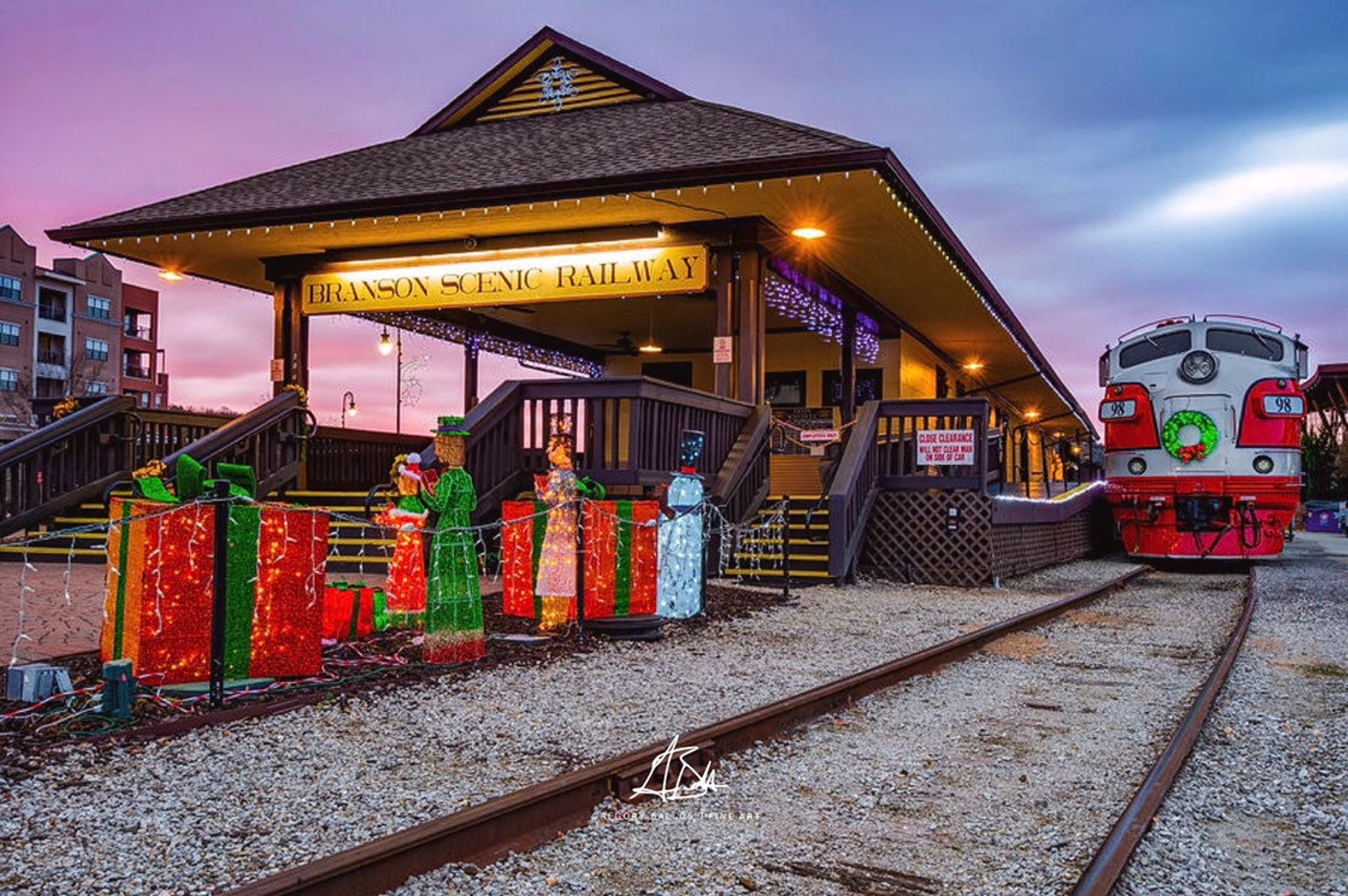 Branson Polar Express Print Branson Scenic Railway Branson Etsy