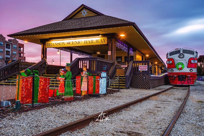 Branson Polar Express Print Branson Scenic Railway Branson Etsy
