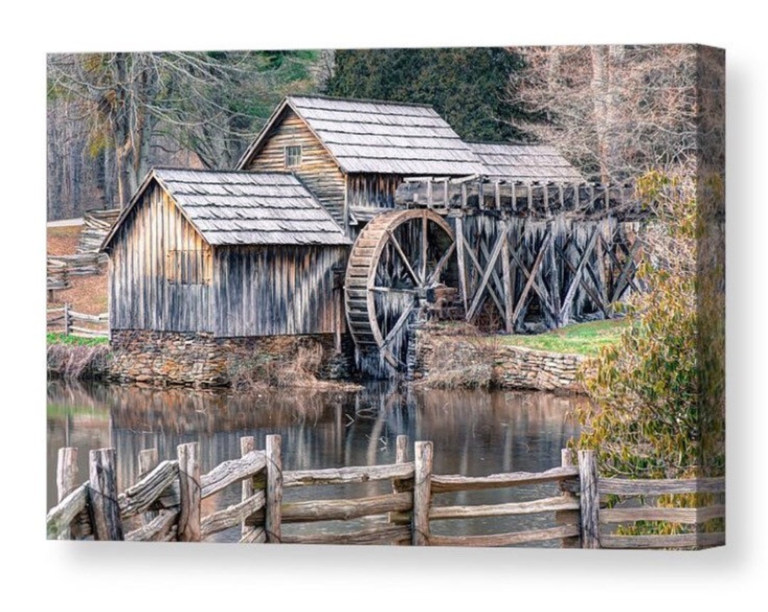 Mabry Mill Print, Old Mill Print, Mill Photo, Landscape Photography