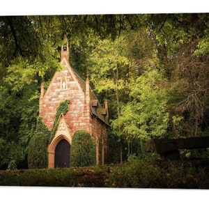 Bell Gable Chapel Print: St Catherines, Ozark Mountains Artwork