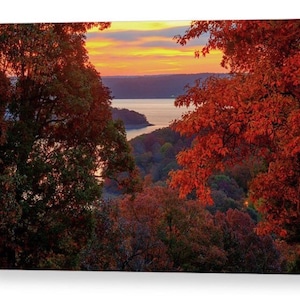 Beaver Lake Print, Autumn Landscape Art, Northwest Arkansas, Ozark Mountains, Fall Landscape Decor, Nature Decor, Wall Decor