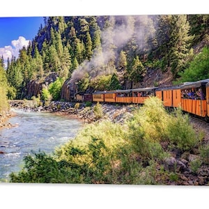 Durango Mountain Train Print: Colorado Railroad Wall Art