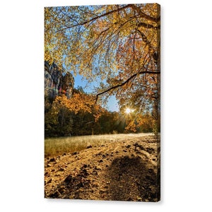 Buffalo River Sunrise Print: Roark Bluff Autumn Landscape