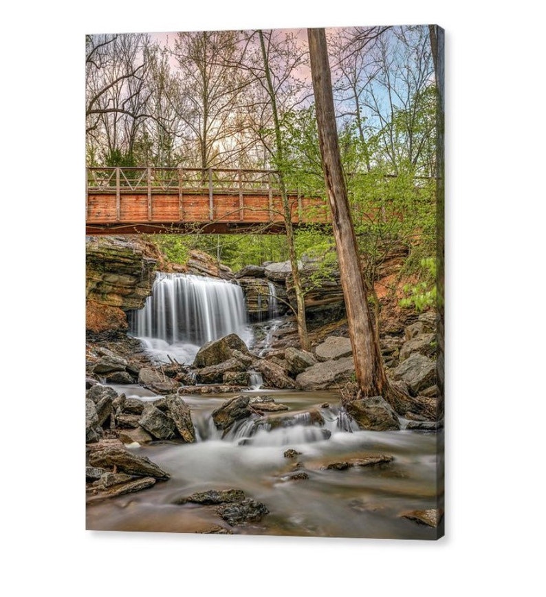 Lake Ann Spillway Waterfall Bella Vista Northwest Arkansas Etsy