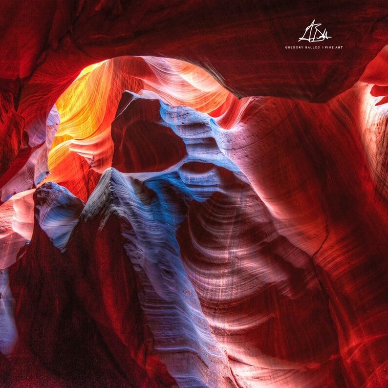 Antelope Canyon Wall Art Arizona Landscape Abstract Nature | Etsy