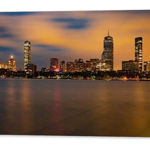 Boston Skyline Art Print: Charles River, Massachusetts Cityscape