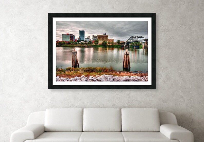 Little Rock Skyline Arkansas Wall Art Little Rock Prints Etsy