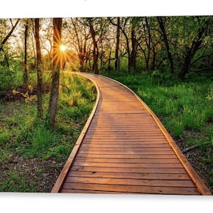 Osage Park Boardwalk Sunset Print: Bentonville Arkansas Landscape