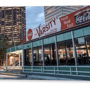 Atlanta Varsity Restaurant Print: Georgia Landmark Architectural Art