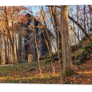 Thorncrown Chapel, Ozark Mountain Landscape, Eureka Springs, Northwest Arkansas, Fall Autumn Landscape, Arkansas Decor