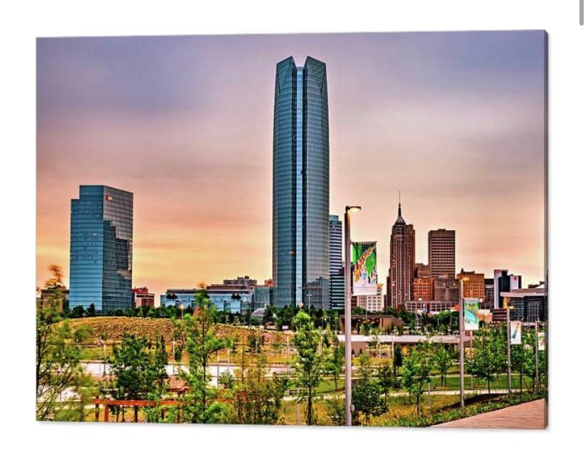 Oklahoma City Skyline, Scissortail Park View, Architectural