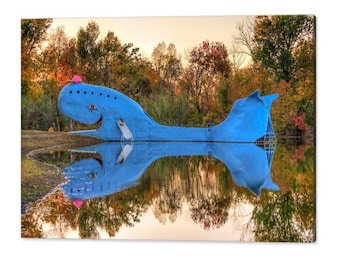 Route 66 Blue Whale, Catoosa Oklahoma, Tulsa Oklahoma Rt 66, Childrens Art, Kids Room Decor, Oklahoma Landmark, Giant Blue Whale