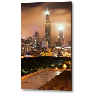 Chicago Skyline Print, Downtown Chicago Skyline, Chicago Illinois Artwork, Chicago Cityscape Art, Chicago Architecture, Wall Decor