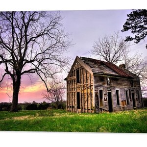 Arkansas Barn Print: Abandoned Farmhouse Wall Art