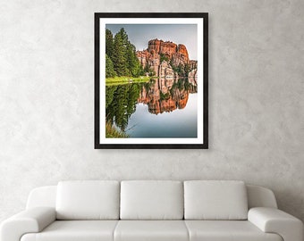 Sylvan Lake, South Dakota Print: Black Hills Reflection, Custer State Park