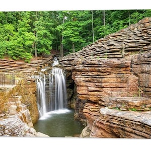 Ozark Waterfall Art Print: Top of The Rock, Missouri Nature