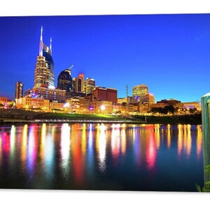 Nashville Skyline Print: Blue Hour Cityscape Art