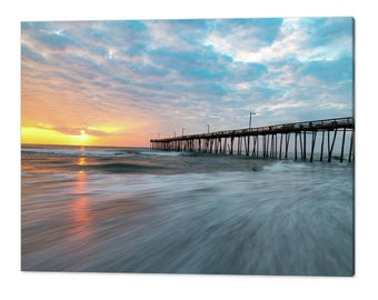Nags Head Pier Sunrise Photograph: Outer Banks Coastal Seascape