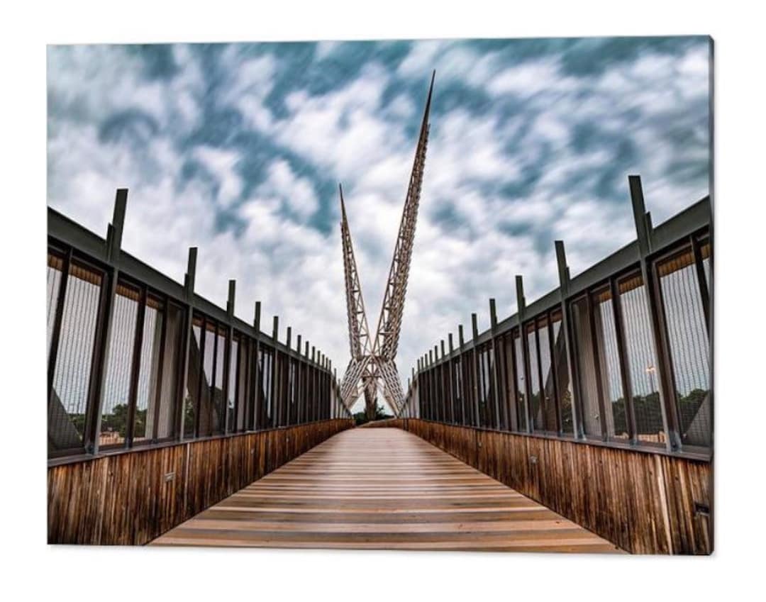 Skydance Bridge Print: Oklahoma City Skyline Wall Art - Etsy Israel, image size:1080x849