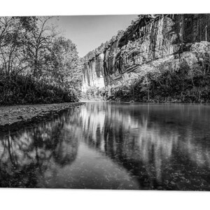 Roark Bluff - Buffalo River Black and White Landscape Print
