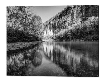 Roark Bluff - Buffalo River Black and White Landscape Print