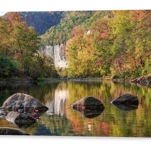 Buffalo River Autumn Landscape Print: Roark Bluff, Arkansas Ozarks