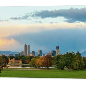 Denver Skyline Art Print: Colorado Autumn Cityscape