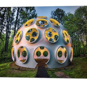 The Flys Eye Dome, Northwest Arkansas, Crystal Bridges Museum, Art Sculpture, Giant Golf Ball, Architectural, Bentonville Contemporary Art image 1