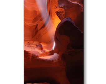 Antelope Canyon Wall Art, Page Arizona, Slot Canyon, Light Beam, Antelope Canyon Print, Red Rock Art, Nature Print, Sandstone Walls