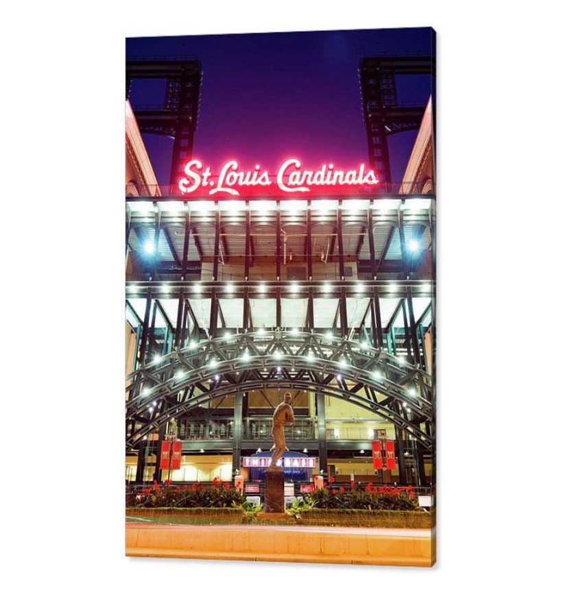 Saint Louis Baseball Print Stadium Ballpark St Louis Neon 