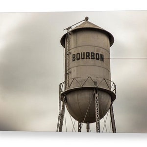 Bourbon Whiskey Sepia Print, Water Tower, Bourbon Wall Art, Bourbon Decor, Vintage Water Tower, Office Decor, Whiskey Decor, Man Cave Art
