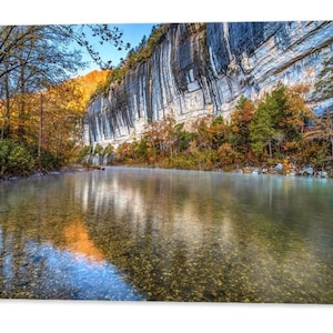 Roark Bluff Autumn Print: Buffalo National River, Arkansas