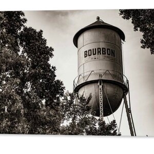 Bourbon Whiskey, Bourbon Barrel, Missouri, Wall Decor, Sepia Art, Monochrome, Landscape, Nature, Cigar Room, Water Tower, Bourbon Tank, Bar