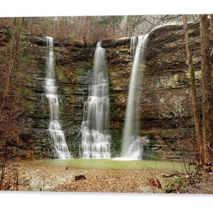 Arkansas Triple Falls Print: Ozark Mountains Nature Photography